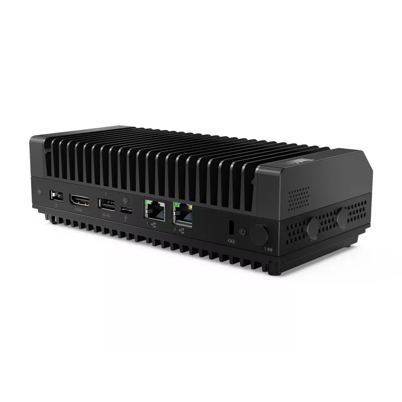 Mini PC Lenovo ThinkEdge SE30 Intel Celeron 6305E 1,8 GHz, 8 GB DDR4, 256 GB SSD, Windows 11 IoT Enterprise, Schwarz