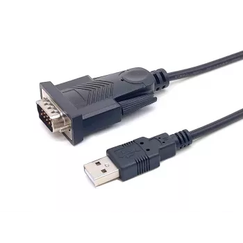 Equip USB-A auf Seriell (DB9) Kabel, M/M 1,5m, Schwarz, 1,5 m, USB Typ-A, DB-9, Stecker, Stecker