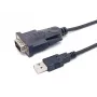 Equip USB-A auf Seriell (DB9) Kabel, M/M 1,5m, Schwarz, 1,5 m, USB Typ-A, DB-9, Stecker, Stecker