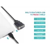 Equip USB-A auf Seriell (DB9) Kabel, M/M 1,5m, Schwarz, 1,5 m, USB Typ-A, DB-9, Stecker, Stecker