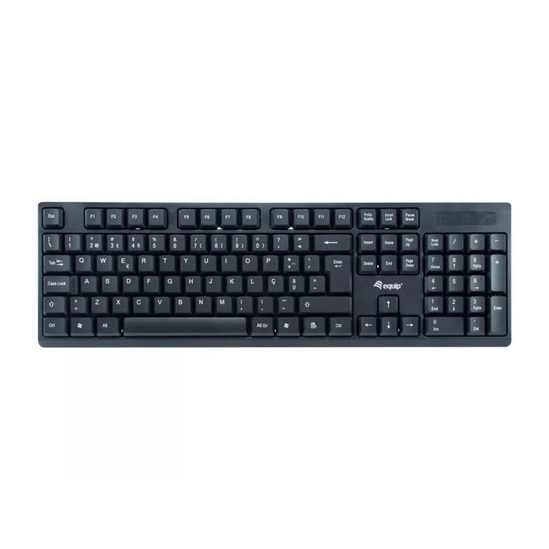 Equip Funk-Tastatur- und Maus-Set PT-Layout Vollgröße 105 Tasten