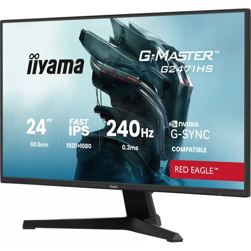 iiyama G-MASTER G2471HS-B1 Computer-Monitor 60,5 cm (23,8 Zoll) 1920 x 1080 Pixel Full HD Schwarz