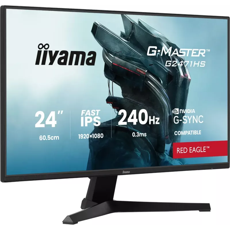 iiyama G-MASTER G2471HS-B1 Computer-Monitor 60,5 cm (23,8 Zoll) 1920 x 1080 Pixel Full HD Schwarz
