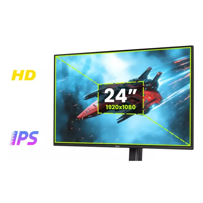 iiyama G-MASTER G2471HS-B1 Computer-Monitor 60,5 cm (23,8 Zoll) 1920 x 1080 Pixel Full HD Schwarz