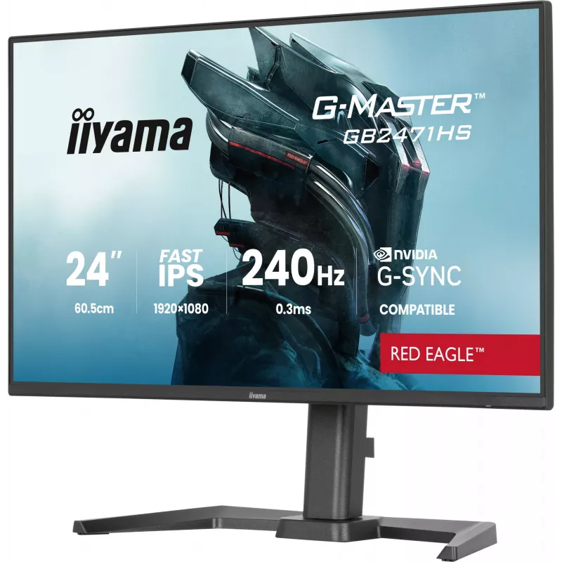 iiyama G-MASTER GB2471HS-B1 Computer-Monitor 60,5 cm (23,8 Zoll) 1920 x 1080 Pixel Full HD Schwarz