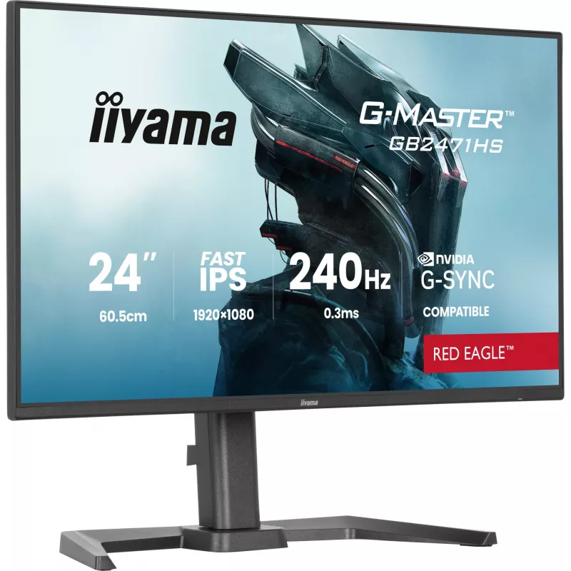 iiyama G-MASTER GB2471HS-B1 Computer-Monitor 60,5 cm (23,8 Zoll) 1920 x 1080 Pixel Full HD Schwarz