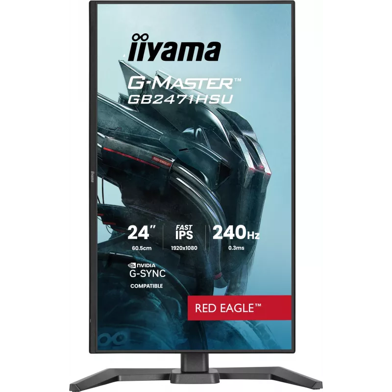 iiyama G-MASTER GB2471HSU-B1 Computer Monitor 60,5 cm (23,8 Zoll) 1920 x 1080 Pixel Full HD Schwarz