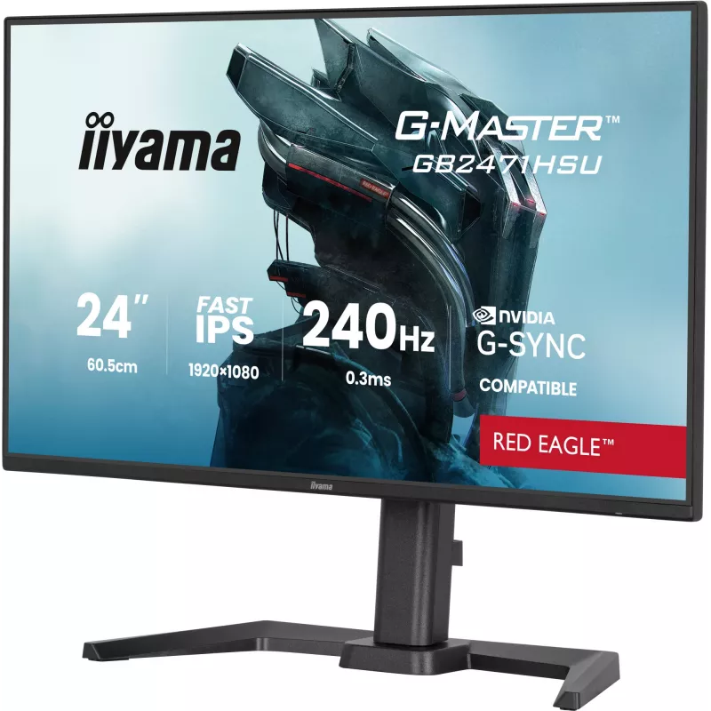 iiyama G-MASTER GB2471HSU-B1 Computer Monitor 60,5 cm (23,8 Zoll) 1920 x 1080 Pixel Full HD Schwarz