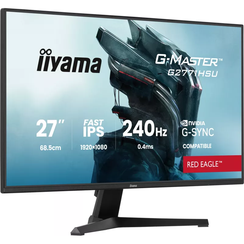 Monitor IIYAMA G2771HSU-B1 27 Zoll Fast IPS Full HD 1920x1080 240Hz HDR10 FreeSync G-SYNC Kompatibel