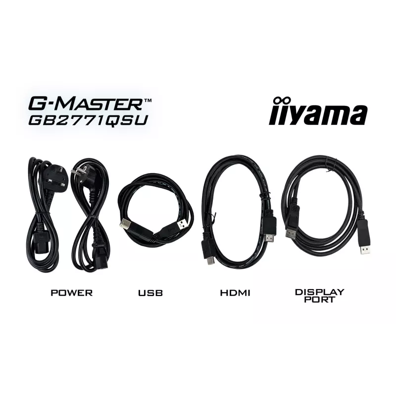 iiyama G-MASTER GB2771QSU-B1 Computer Monitor 68,6 cm (27 Zoll) 2560 x 1440 Pixel Wide Quad HD Schwarz