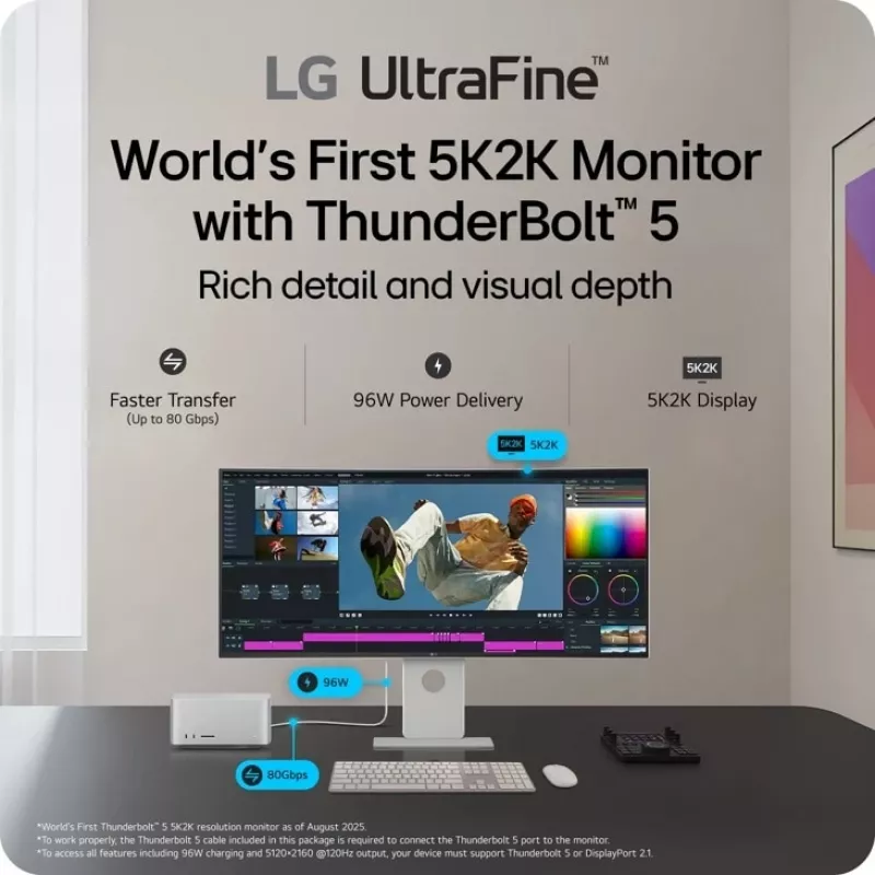 LG 40U990A-W Computer-Monitor 101,6 cm (40 Zoll) 5120 x 2160 Pixel WUHD Schwarz