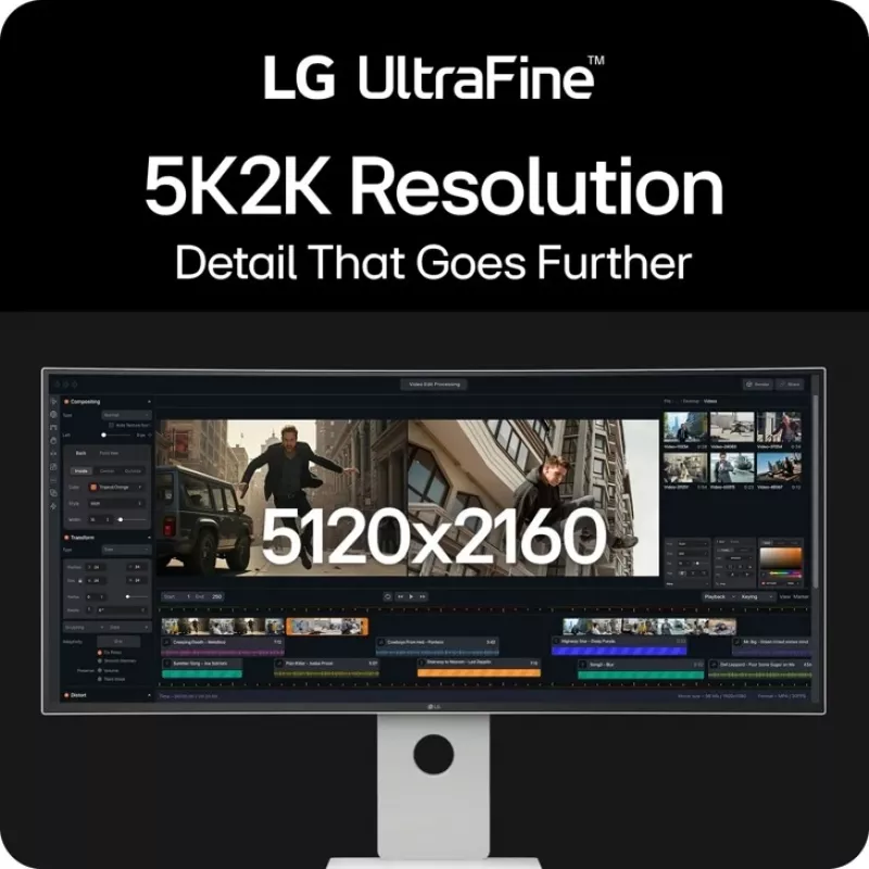 LG 40U990A-W Computer-Monitor 101,6 cm (40 Zoll) 5120 x 2160 Pixel WUHD Schwarz