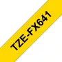 Brother TZE-FX641 TZE-FX Klebeband schwarz auf gelb TZ