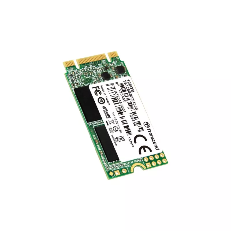 TRANSCEND SSD 430s 128GB M.2 2242 SATA III 6Gb/s 3D NAND Flash
