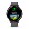 Smartwatch GARMIN Venu 3S — 41 mm graues Polymergehäuse, 1,2 Zoll AMOLED, 10 Tage Akkulaufzeit, 5 ATM