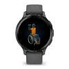 Smartwatch GARMIN Venu 3S — 41 mm graues Polymergehäuse, 1,2 Zoll AMOLED, 10 Tage Akkulaufzeit, 5 ATM