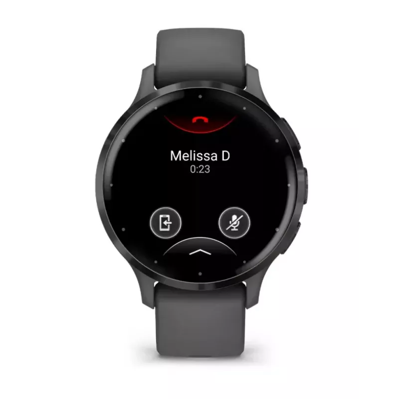 Smartwatch GARMIN Venu 3S — 41 mm graues Polymergehäuse, 1,2 Zoll AMOLED, 10 Tage Akkulaufzeit, 5 ATM