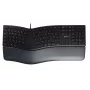Kabelgebundene ergonomische Full-Size-Tastatur Cherry KC 4500 ERGO Schwarz USB QWERTY UK 109 Tasten gebogenes Layout Handballenauflage 1,8 m Kabel