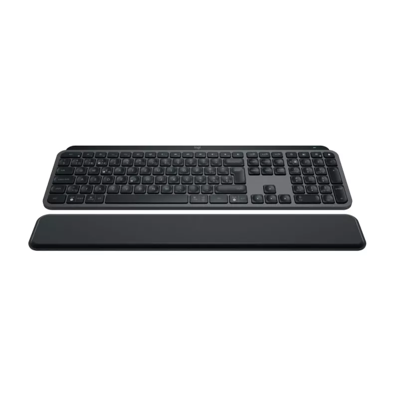 LOGITECH Mx Keys S Tastatur mit Handballenauflage Graphit QWERTZ Schweizer Layout
