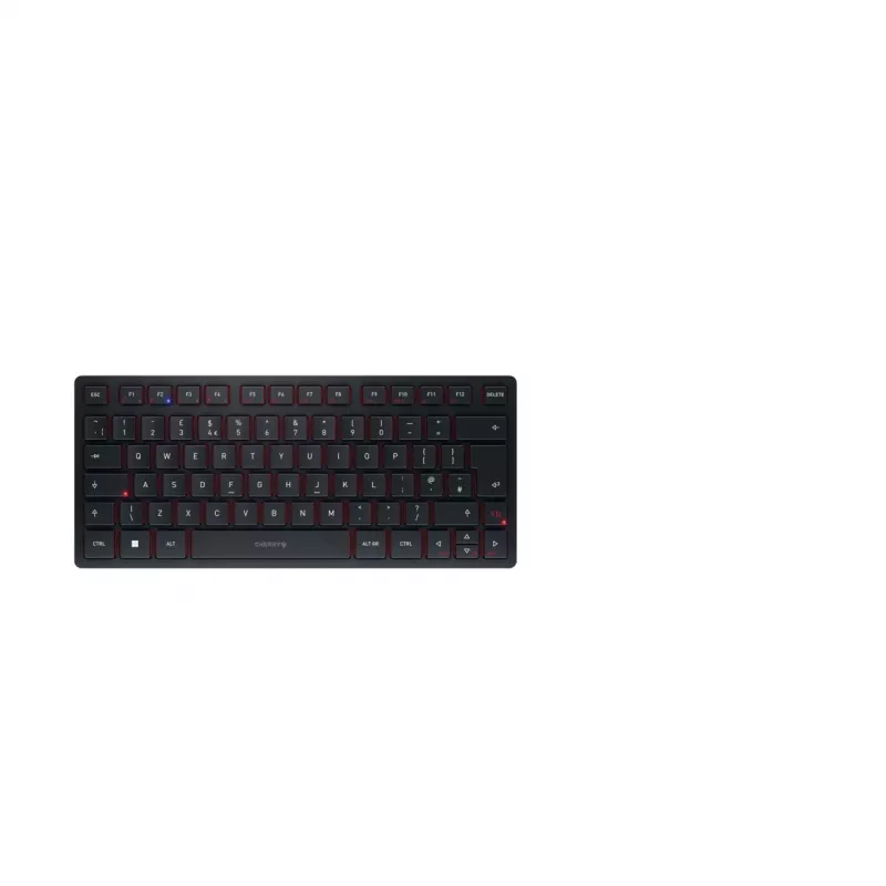CHERRY KW 9200 MINI Tastatur Universal USB + RF Wireless + Bluetooth QWERTY UK English Schwarz