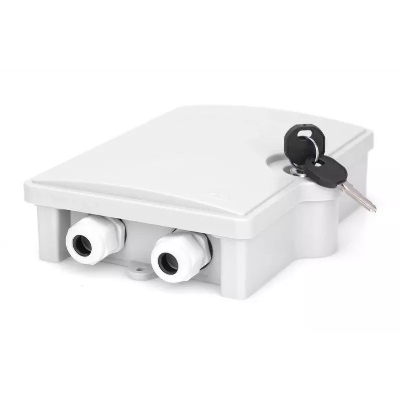 DIGITUS Outdoor FTTH Box, IP65 für 2x SC/SC-Adapter oder 2x LC/DC