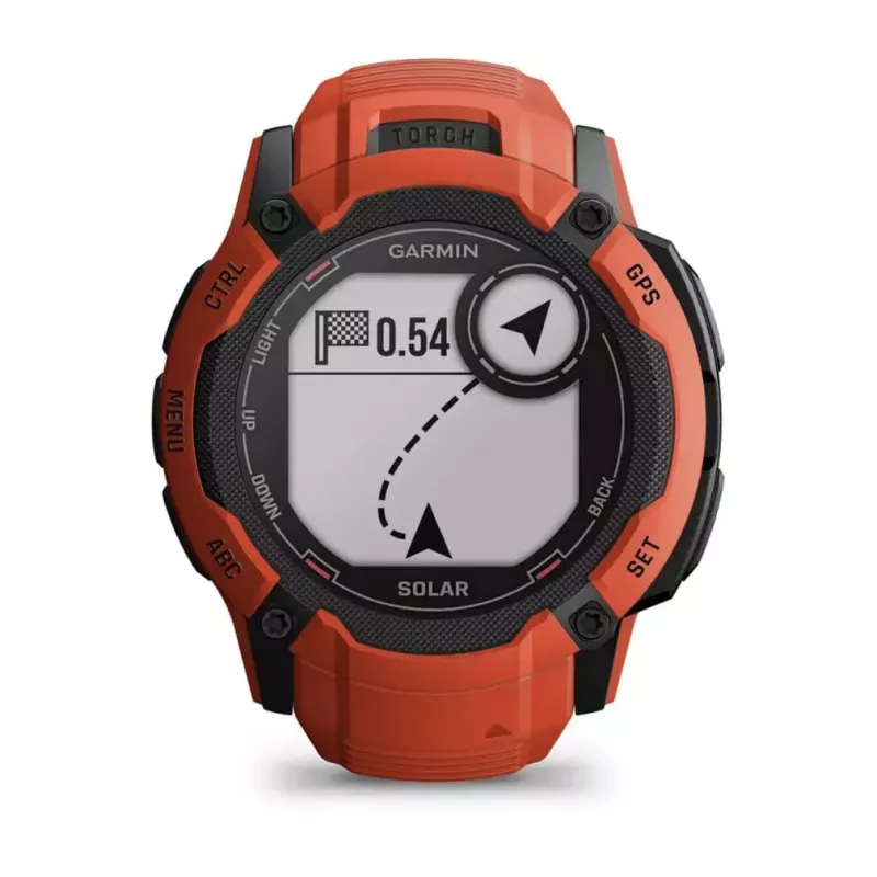 Smartwatch GARMIN Instinct 2X Solar – Sportuhr, 50 mm Polymergehäuse, Solarladung, GPS (GPS/GLONASS/Galileo), 10 ATM, Silikonarmband