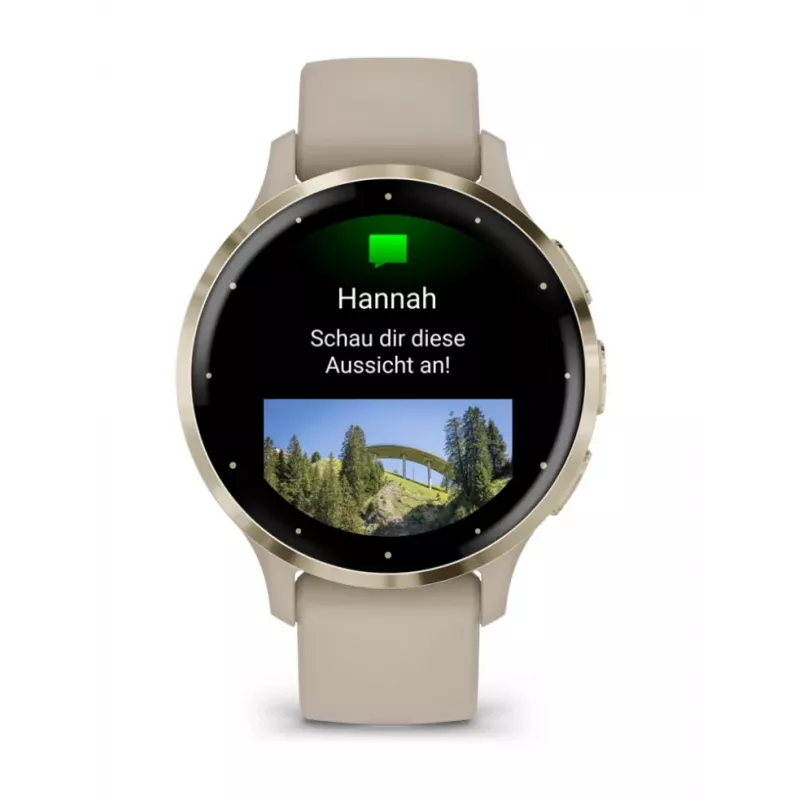 GARMIN INTERNATIONAL Venu 3S - 41 mm - Smartwatch mit Armband - Französisch - Grau