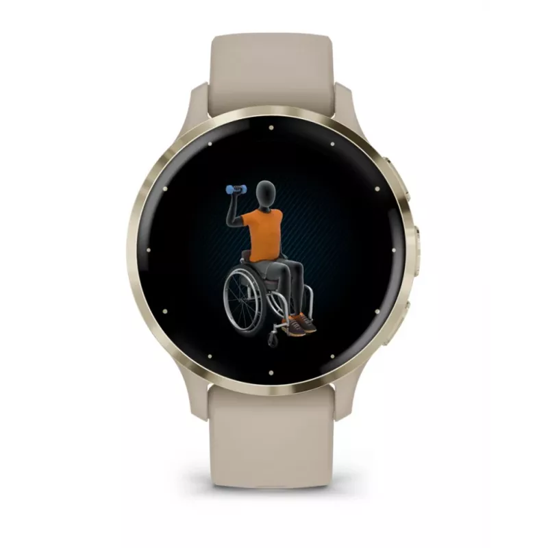 GARMIN INTERNATIONAL Venu 3S - 41 mm - Smartwatch mit Armband - Französisch - Grau