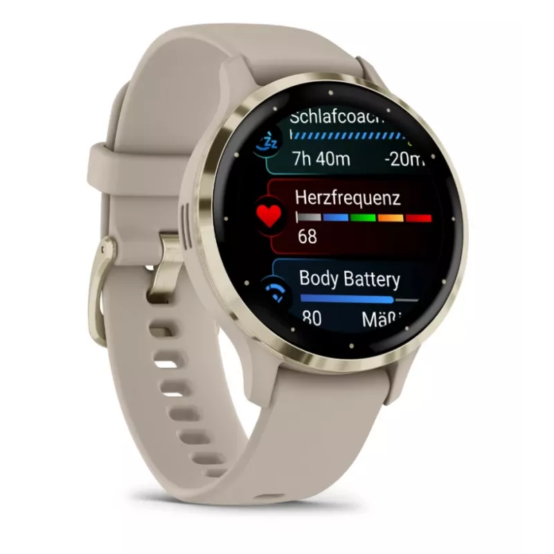 GARMIN INTERNATIONAL Venu 3S - 41 mm - Smartwatch mit Armband - Französisch - Grau