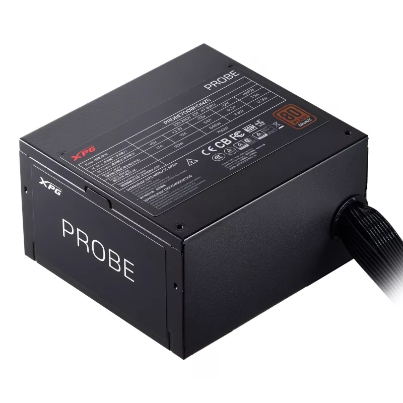 XPG PROBE 700 BRONZE Netzteil, 700 W, 100 - 240 V, 47 - 63 Hz, 10 A, Aktiv, 19 A