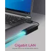 ICY BOX IB-HUB1419-LAN USB 3.2 Gen 1 (3.1 Gen 1) Type-A Schwarz