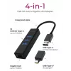 ICY BOX IB-HUB1419-LAN USB 3.2 Gen 1 (3.1 Gen 1) Type-A Schwarz