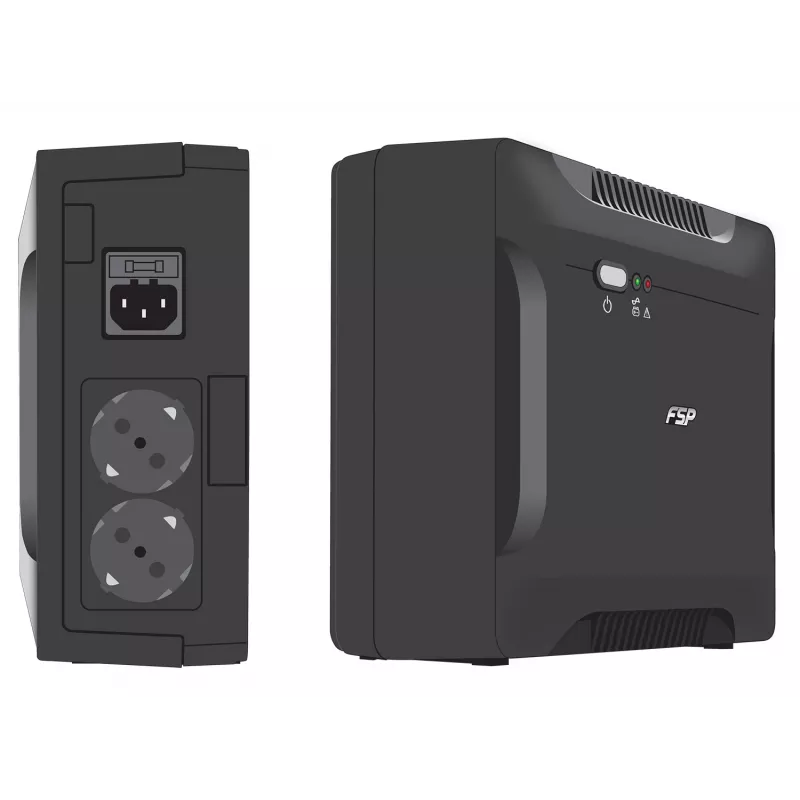 FSP Nano 800 unterbrechungsfreie Stromversorgung (USV) Standby (Offline) 0,8 kVA 480 W 2 AC-Ausgänge