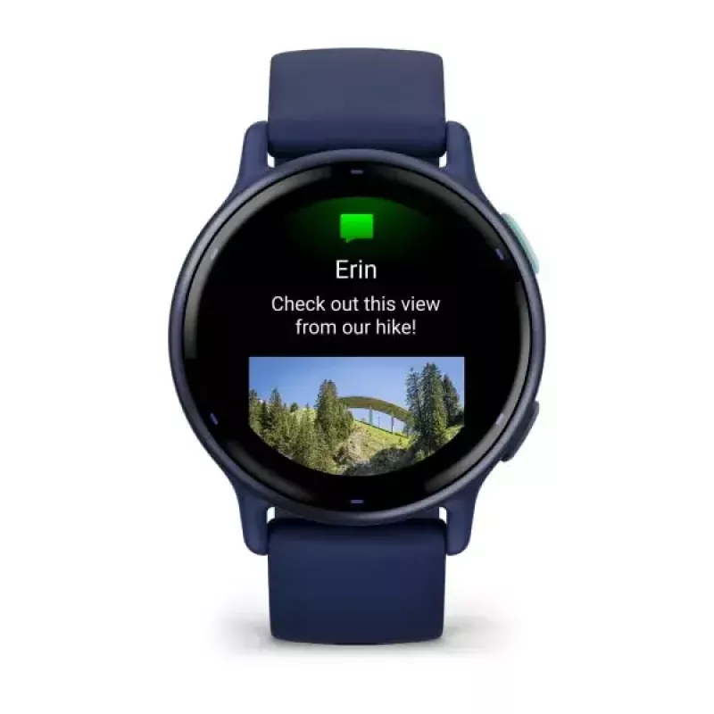 Smartwatch GARMIN Vivoactive 5 – Sportuhr, 42 mm Aluminium-/Polymergehäuse, AMOLED 1,2 Zoll, GPS/GLONASS/Galileo, optische HF, SpO2, 5 ATM, Bluetooth/NFC