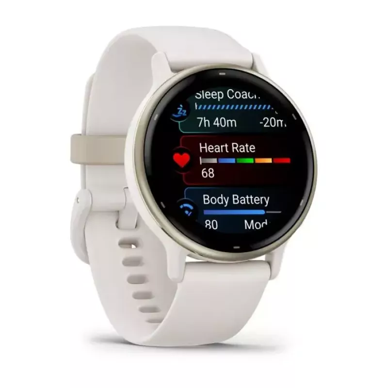 GARMIN Vivoactive 5 Smartwatch – Sportuhr, 42 mm Aluminium/Polymer-Gehäuse, AMOLED 1,2 Zoll, GPS/GLONASS/Galileo, Herzfrequenz & SpO2, 5 ATM, 11 Tage Akkulaufzeit
