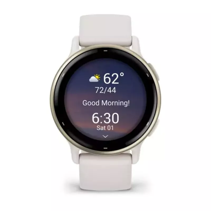 GARMIN Vivoactive 5 Smartwatch – Sportuhr, 42 mm Aluminium/Polymer-Gehäuse, AMOLED 1,2 Zoll, GPS/GLONASS/Galileo, Herzfrequenz & SpO2, 5 ATM, 11 Tage Akkulaufzeit