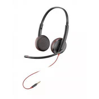 HP Poly Blackwire C3225 Top, Kabelgebunden, Büro/Callcenter, 87 g, Headset, Schwarz