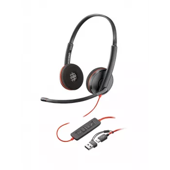 HP Poly Blackwire C3225 Top, Kabelgebunden, Büro/Callcenter, 87 g, Headset, Schwarz