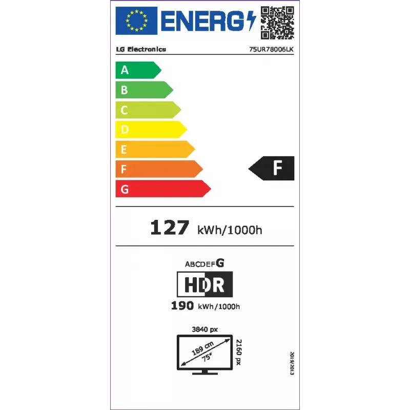 LG 75UR78006LK.AEUD TV 190,5 cm (75 Zoll) 4K Ultra HD Smart TV Wi-Fi Schwarz