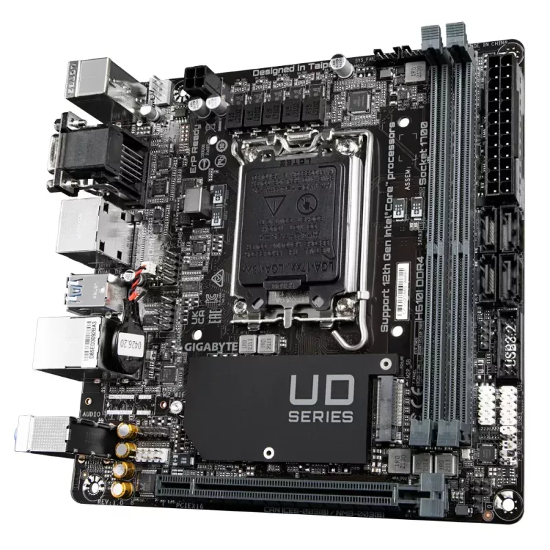 Motherboard GIGABYTE H610I DDR4, Intel LGA 1700, Mini-ITX