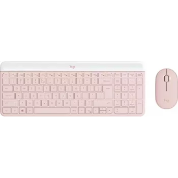 LOGITECH Slim Wireless Keyboard And Mouse Combo Mk470 - Rose Qwerty Us/int'l