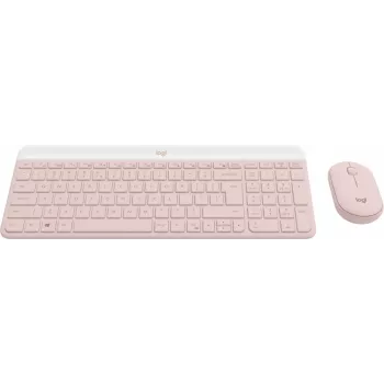 LOGITECH Slim Wireless Keyboard And Mouse Combo Mk470 - Rose Qwerty Us/int'l