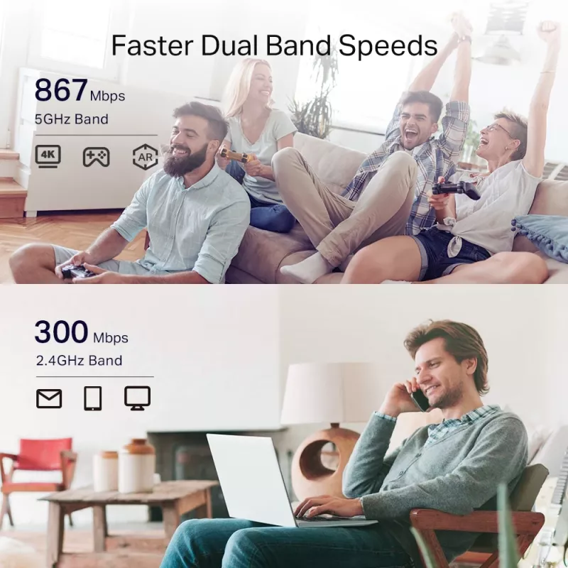 Netzwerk-Repeater TP-Link AC1200 Mesh Wi-Fi Extender