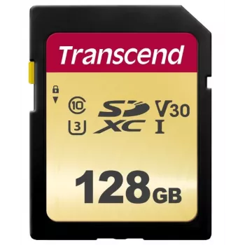Flash-Speicher Transcend 128 GB SDXC UHS-I 500S