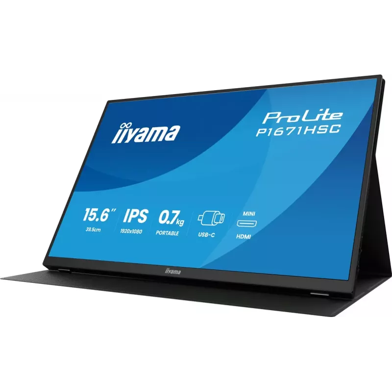 iiyama ProLite P1671HSC-B1 Computer Monitor 39,6 cm (15,6 Zoll) 1920 x 1080 Pixel Full HD LED Schwarz