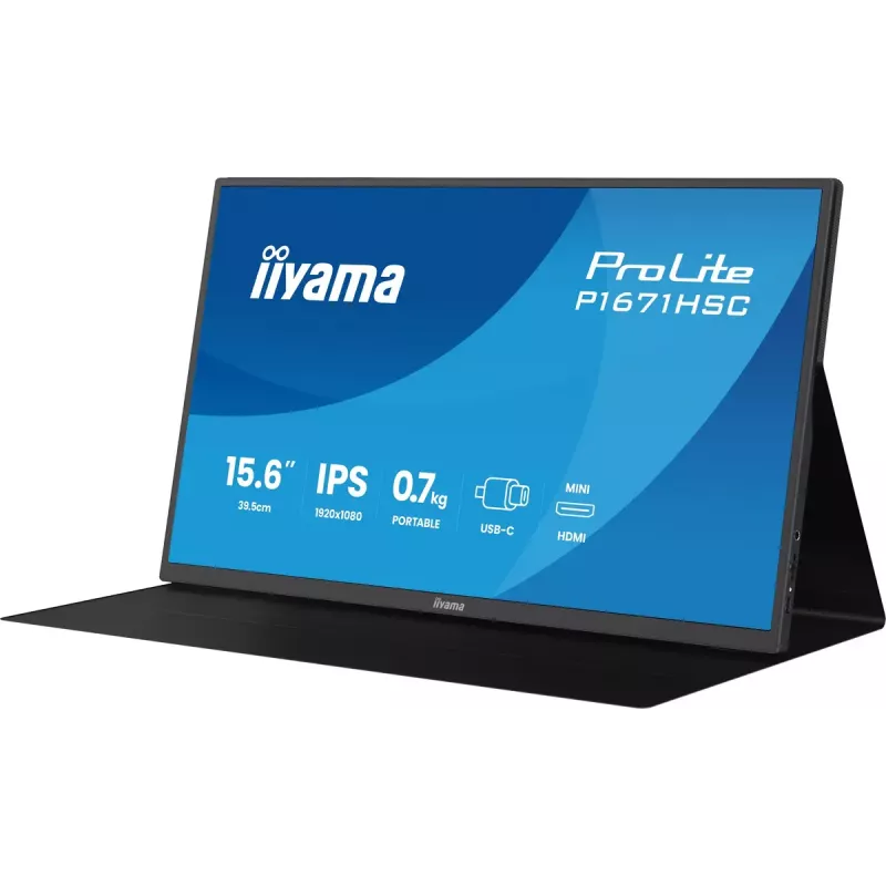 iiyama ProLite P1671HSC-B1 Computer Monitor 39,6 cm (15,6 Zoll) 1920 x 1080 Pixel Full HD LED Schwarz
