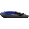 HP Z3700 Blue Wireless Mouse, beidhändig, optisch, RF Wireless, 1200 DPI, Blau