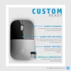 HP Z3700 Blue Wireless Mouse, beidhändig, optisch, RF Wireless, 1200 DPI, Blau