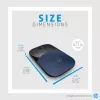 HP Z3700 Blue Wireless Mouse, beidhändig, optisch, RF Wireless, 1200 DPI, Blau