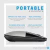 HP Z3700 Blue Wireless Mouse, beidhändig, optisch, RF Wireless, 1200 DPI, Blau